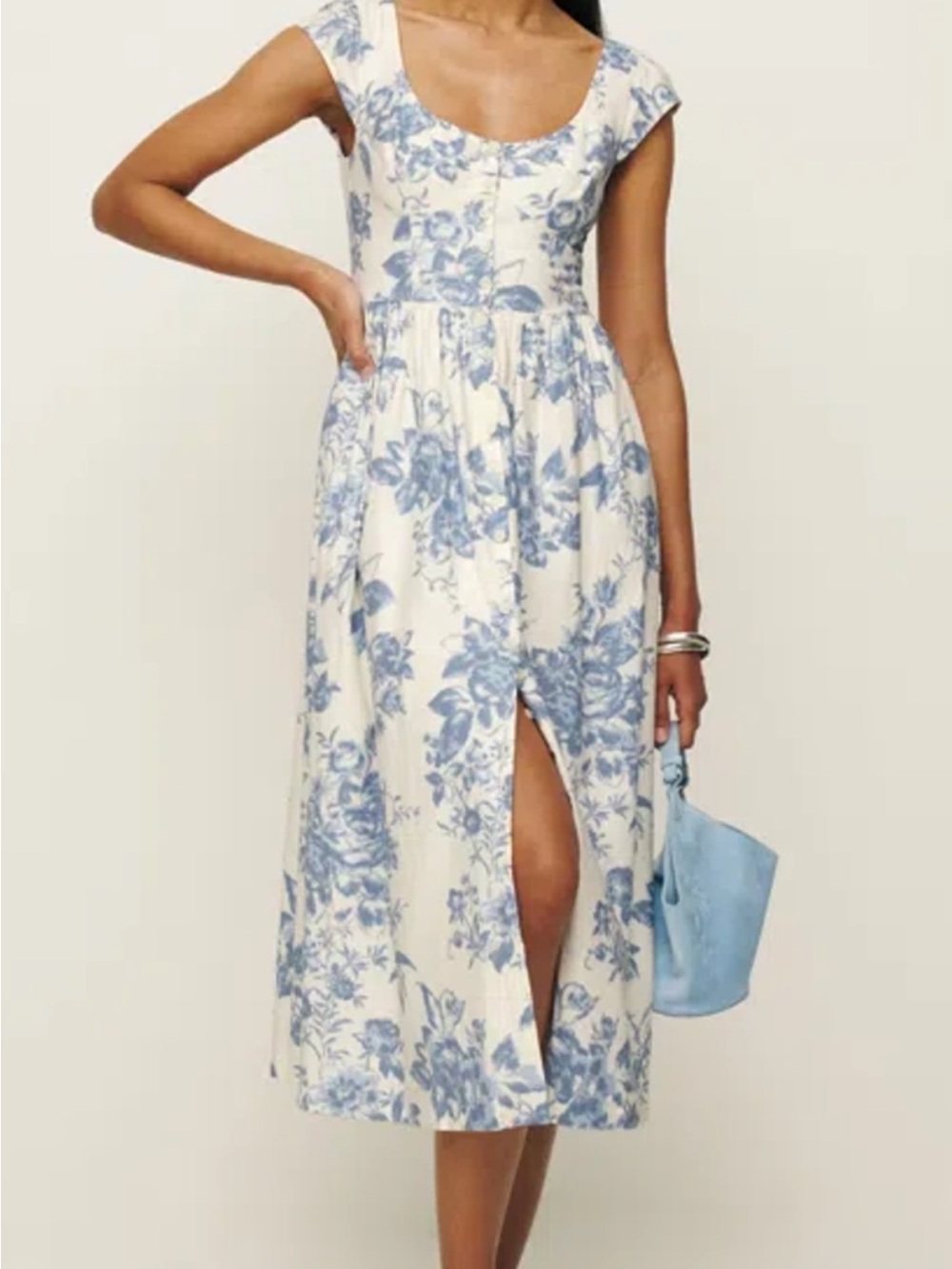 Reformation Florrie Cotton Midi Dress - Picture 3 of 3